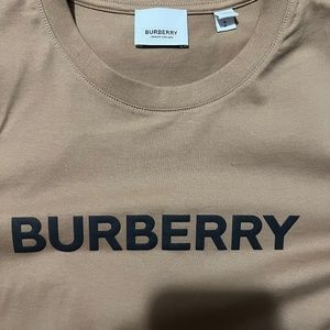 Logo Print Cotton Oversized T-shirt Burberry